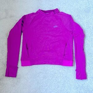 Brooks pink running top